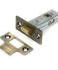 From The Anvil's Aged Brass Tubular Mortice Latch