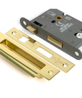 From The Anvil's Polished Brass Heavy Duty Bathroom Mortice Lock