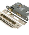 From The Anvil's Polished Nickel Heavy Duty Bathroom Mortice Lock