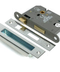 From The Anvil's Polished Stainless Steel Heavy Duty Bathroom Mortice Lock