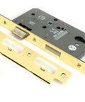 From The Anvil's Polished Brass Euro Din Sash Lock - 60mm Backset/72mm Centre