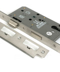 From The Anvil's Satin Chrome Euro Din Sash Lock - 60mm Backset/72mm Centre