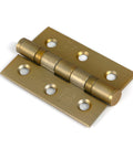 From The Anvil's Satin Brass Ball Bearing Butt Hinge (pair) SS