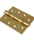 From The Anvil's Satin Brass Ball Bearing Butt Hinge (pair) SS