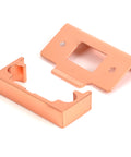 From The Anvil's Polished Bronze  ½" Rebate Kit for Tubular Mortice Latch