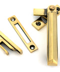 From The Anvil's Aged Brass Locking Art Deco Fastener