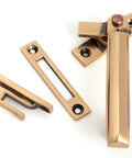 From The Anvil's Polished Bronze Locking Art Deco Fastener