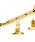 From The Anvil's Polished Brass Reeded Stay (Steel Window)