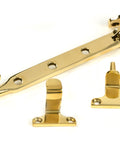 From The Anvil's Polished Brass Monkeytail Stay (Steel Window)