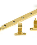 From The Anvil's Polished Brass Monkeytail Stay (Steel Window)