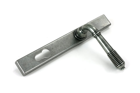 Reeded Slimline Lever Espag. Lock Set