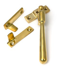 From The Anvil's Polished Brass Night-Vent Locking Newbury Fastener