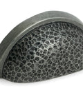 From The Anvil's Pewter Patina Hammered Regency Concealed Drawer Pull