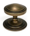 From The Anvil's Burnished Brass Art Deco Centre Door Knob