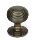 From The Anvil's Burnished Brass Beehive Centre Door Knob