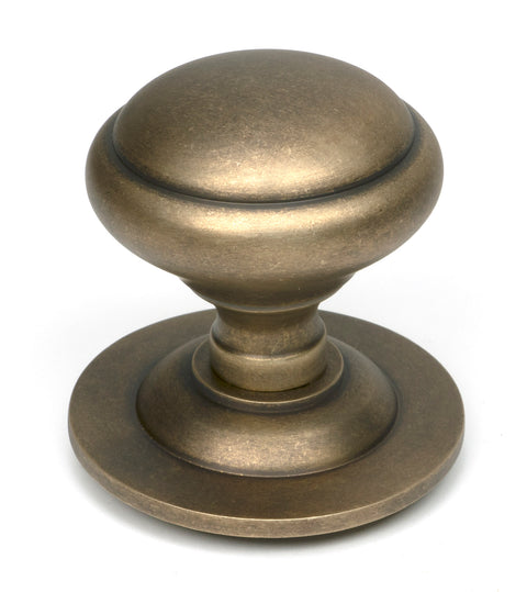 From The Anvil's Burnished Brass Round Centre Door Knob