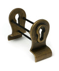 From The Anvil's Burnished Brass 50mm Euro Door Pull (Back to Back Fixings)