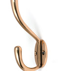From The Anvil's Polished Bronze Newbury Hat & Coat Hook