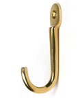 From The Anvil's Polished Brass Traditional Coat Hook