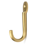 From The Anvil's Satin Brass Traditional Coat Hook