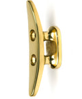 From The Anvil's Polished Brass Marine Cleat Hook