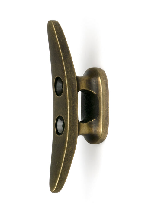 From The Anvil's Burnished Brass Marine Cleat Hook