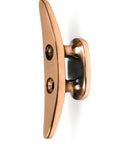From The Anvil's Polished Bronze Marine Cleat Hook