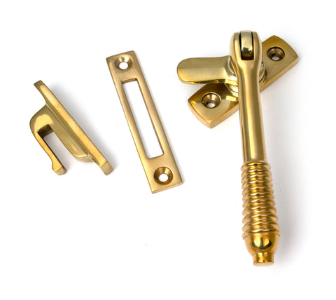 From The Anvil's Polished Brass Locking Reeded Fastener