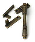 From The Anvil's Burnished Brass Night-Vent Locking Reeded Fastener
