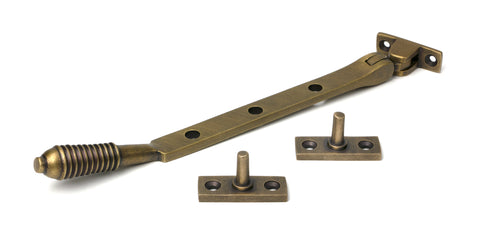 From The Anvil's Burnished Brass Reeded Stay