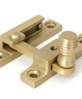 From The Anvil's Satin Brass Prestbury Quadrant Fastener - Narrow
