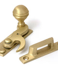 From The Anvil's Satin Brass Prestbury Sash Hook Fastener