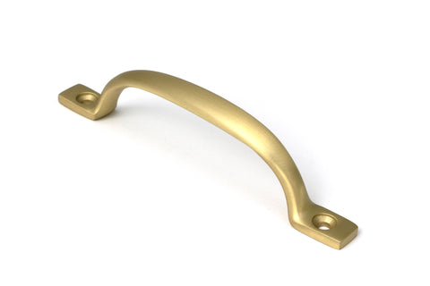 From The Anvil's Satin Brass Slim Sash Pull