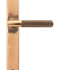 From The Anvil's Polished Bronze Brompton Slimline Lever Espag. Latch Set