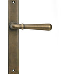 From The Anvil's Burnished Brass Newbury Slimline Lever Espag. Latch Set