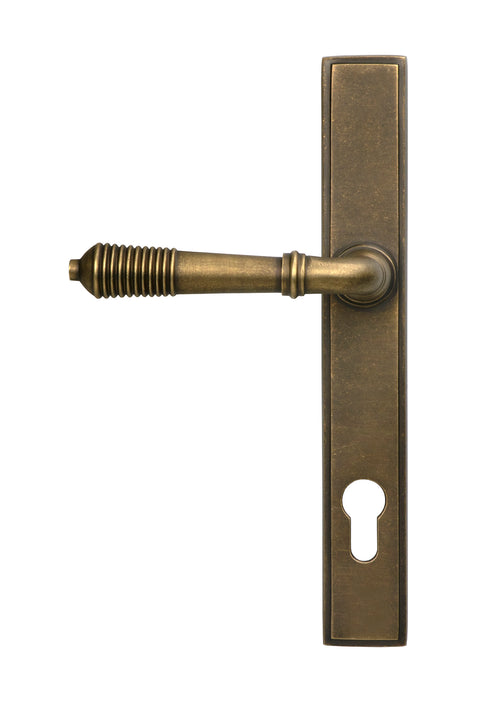 Reeded Slimline Lever Espag. Lock Set