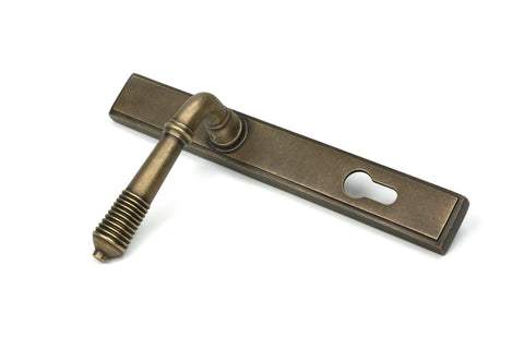 Reeded Slimline Lever Espag. Lock Set