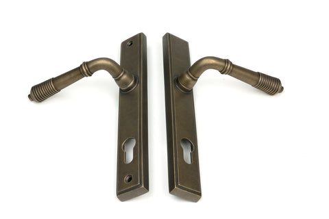 Reeded Slimline Lever Espag. Lock Set