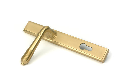 Reeded Slimline Lever Espag. Lock Set
