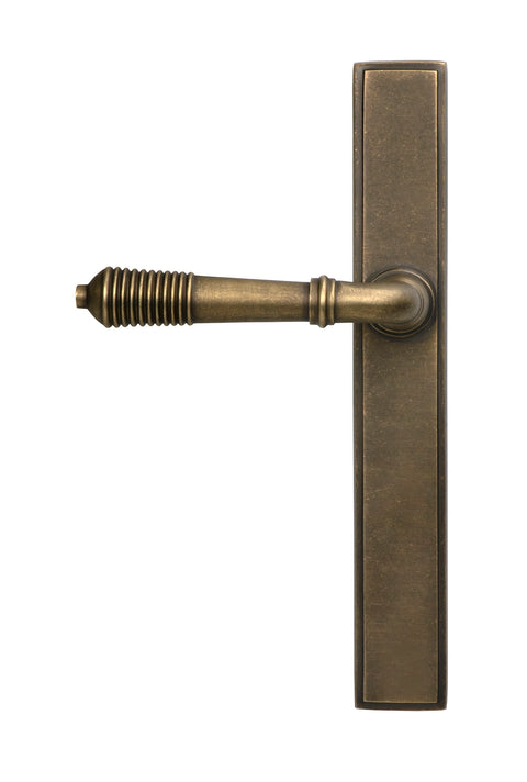 Reeded Slimline Lever Espag. Latch Set