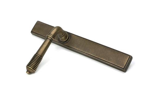 Reeded Slimline Lever Espag. Latch Set