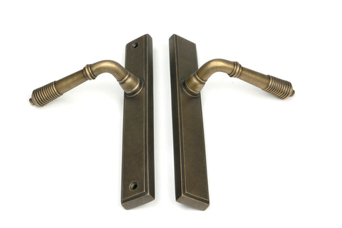 Reeded Slimline Lever Espag. Latch Set