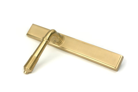 Reeded Slimline Lever Espag. Latch Set