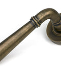From The Anvil's Burnished Brass Newbury Lever on Rose Set (Sprung)