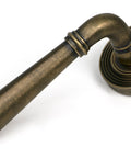 From The Anvil's Burnished Brass Newbury Lever on Rose Set (Sprung)