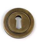 From The Anvil's Burnished Brass Round Escutcheon