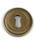 From The Anvil's Burnished Brass Round Escutcheon