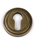 From The Anvil's Burnished Brass Round Euro Escutcheon