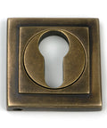 From The Anvil's Burnished Brass Round Euro Escutcheon