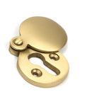 From The Anvil's Satin Brass 30mm Round Escutcheon